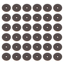 150pcs Leather Washers Handle Spacer 1.5 mm Thick Round, 12mm, Brown