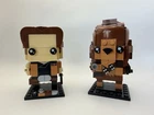 LEGO Star Wars Han Solo #41608 & Chewbacca #41609 BrickHeadz Complete Set