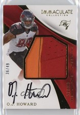 2017 Panini Immaculate Premium Rookie 36/49 OJ Howard #PR-OJ Patch Auto 00o6