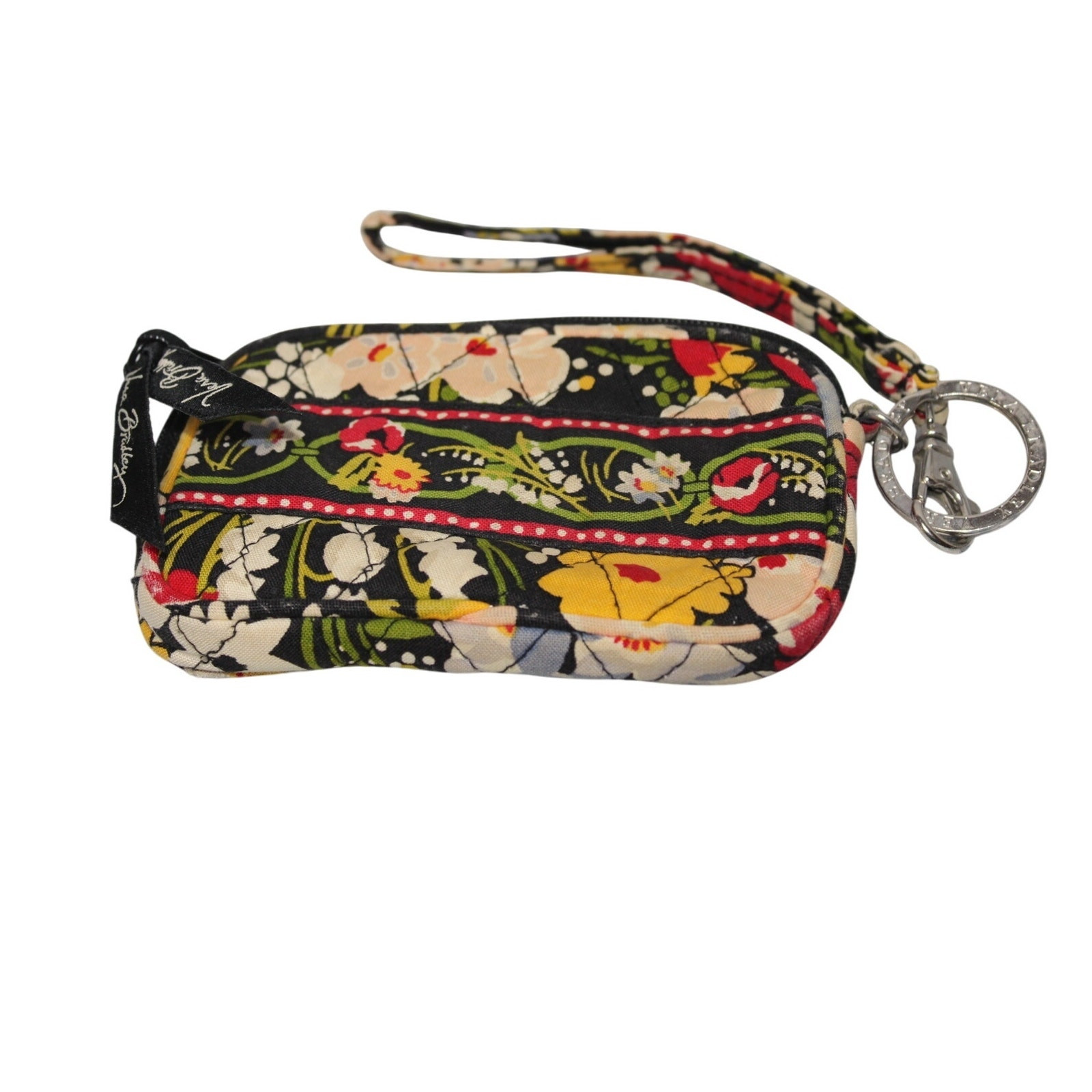 Vera Bradley Floral Zip Close Cards Coin Purse Wristlet Wallet