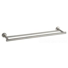 Kohler Purist 24 Double Towel Bar, Vibrant Brushed Nickel - K-14375-BN