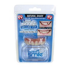 Instant Smile Secure Fit Upper Teeth Veneer - Off White