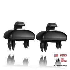 2PCS Black Sun Visor Clips for Audi Interior - Upgraded Sunscreen Holder