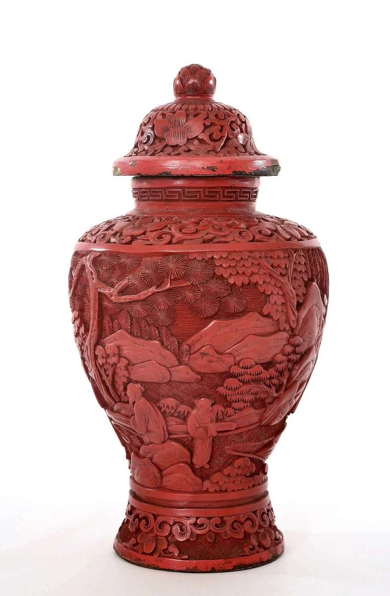 红色1900-1940 中国古董花瓶| eBay
