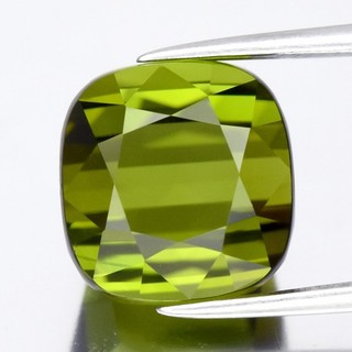 💎 7.11ct IF Cushion Natural Olive Green Tourmaline Unheated Premium Africa