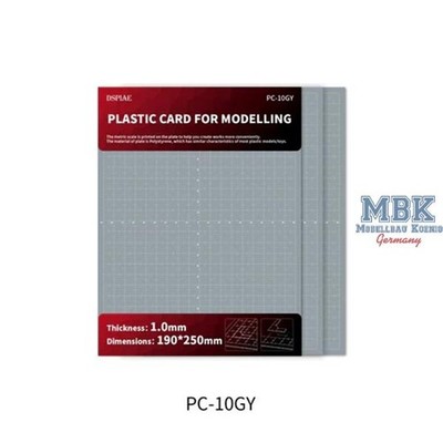 DSPIAE DSP-PC-10GY DSPIAE Plastic Card for Modelling 1.0 mm