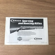 GUNS139 REVISTA ANUNCIO 6X9 RIFLES DEPORTIVOS Y DE CAZA KRICO