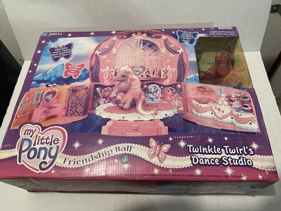 Vintage 2003 My Little Pony Friendship Ball Twinkle Twirl's Dance Studio - New
