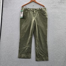 Banana Republic Women Pants 12 Olive Green Cropped Slim Straight NWT