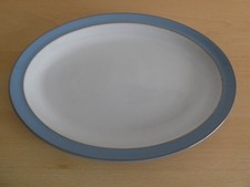 Denby Colonial Blue Oval Serving Plate b