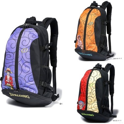 SPALDING × ONE PIECE Basketball bag basketball backpack 32L Luffy chopper Ace