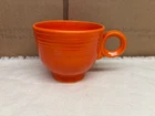 Vintage Fiestaware URANIUM GLAZE teacup cup orange rad red  laughlin ceramic