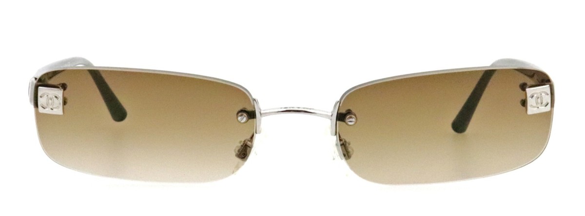CHANEL Y2K 4067 152 53mm Rimless CC Cocomark Sunglasses Eyeglasses