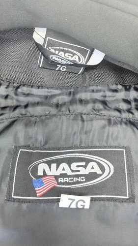 NASA Racing Mens Textile Motorcycle Jacket CE Armor Black Reflective Vented NWT image 9