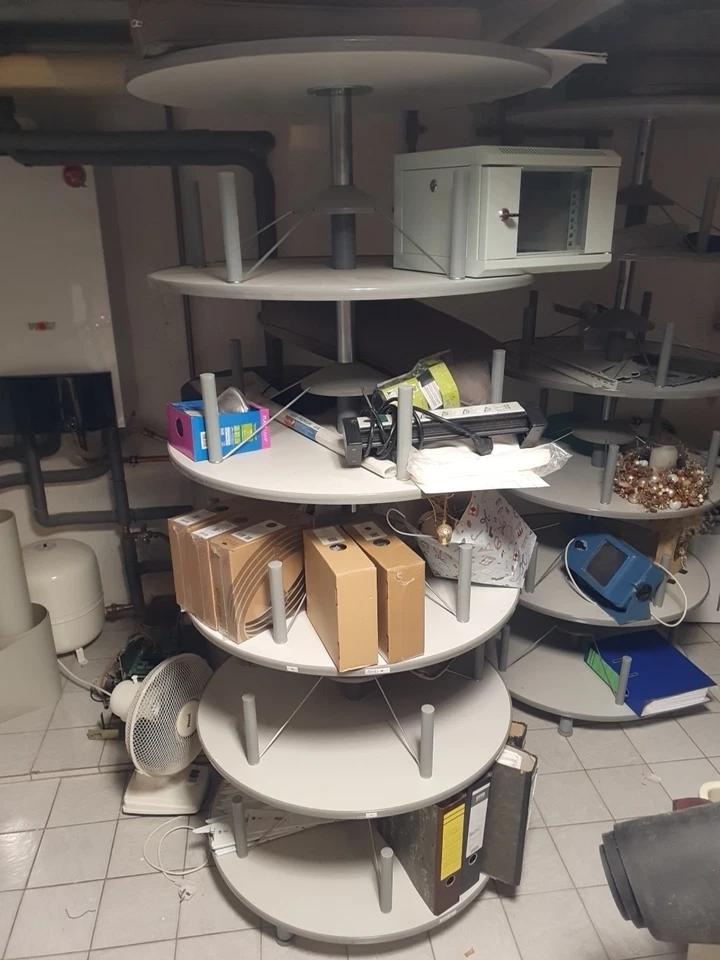 Ordner-Drehsäule Drehregal Büroregal drehbar Raumwunder Büro Gadget