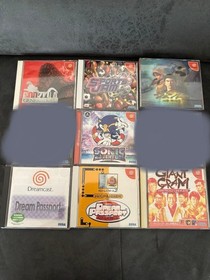 Sega Dreamcast Console  HKT-3000 Bundle 7 Games Controller Cable Tested JP