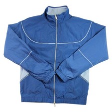 Nike Air Jordan Jacket Mens S Blue Flight Windbreaker Full Zip Casual 125 NEW
