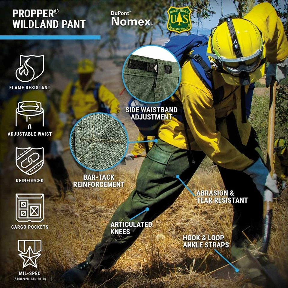 Propper® Wildland Fire Pant– Synergy® Fabric, USDA Forest Service Certified - Image 2 of 4
