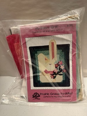 My Bunny Quilt Pieced Applique Pattern Fabric Kit Easter Prairie Grove ...