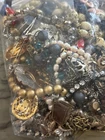 3.5 lbs Vintage Mixed Costume Jewelry Lot Tangle Wear Repair Craft Earrings Neck
