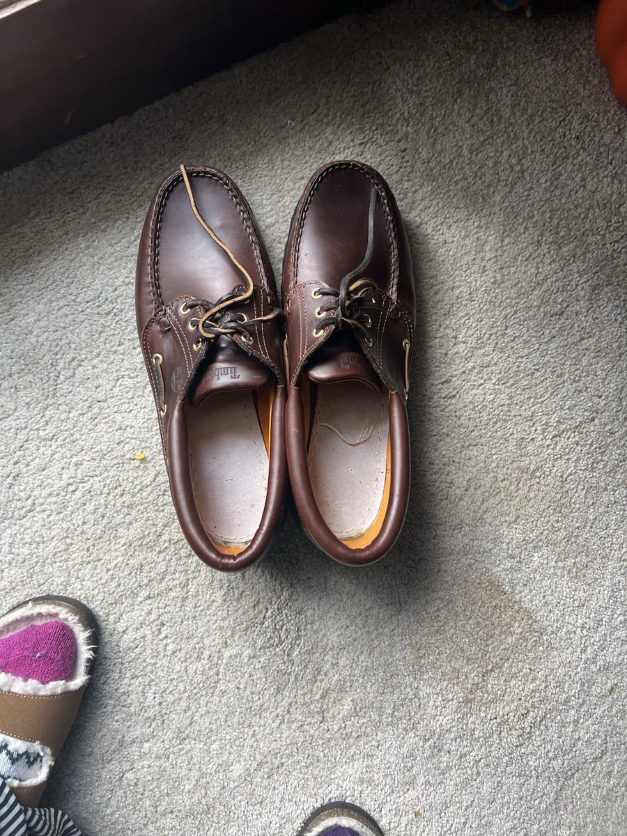 M*u様 Timberland 3eye classic 30003 brown Men's Timberland® Authentic 3-Eye Lug Handsewn Boat Shoe