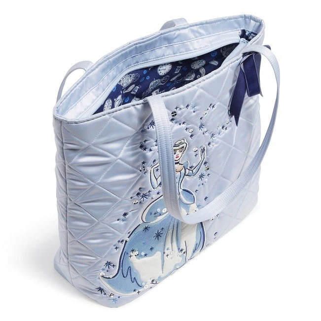 Bolso de Mano Disney Vera Bradley Cenicienta Acolchado - Azul con Lentejuelas y Bordados Foto 2 de 4