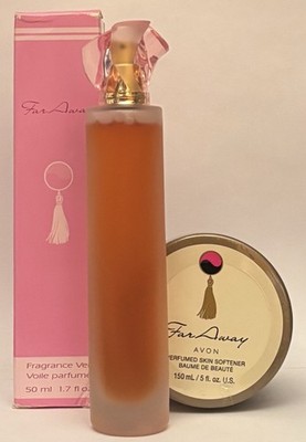 Avon Far Away fragrance veil + perfumed skin softener