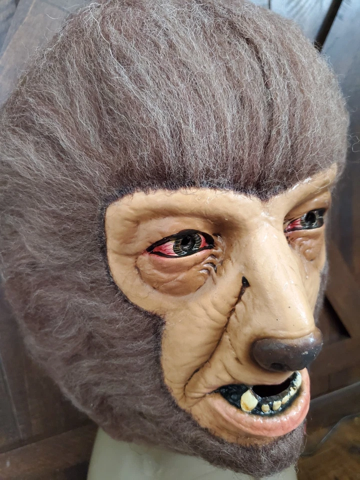 Lon Chaney Entertainment The Wolf Man Máscara Piel Marrón Universal Studios Horror N Foto 3 de 4