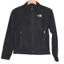 The North Face woman's black fleece zip up jacket size small