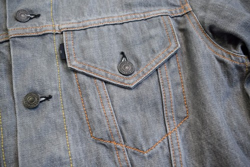 Levis Jeans Jacke Jacket Denim Standard Trucker Retro Casual Giacca Grau Grey M - Bild 4 von 11
