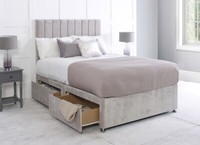 ORTHOPAEDIC DIVAN BED SET WITH MATTRESS AND HEADBOARD 3FT 4FT6 Double 5FT King