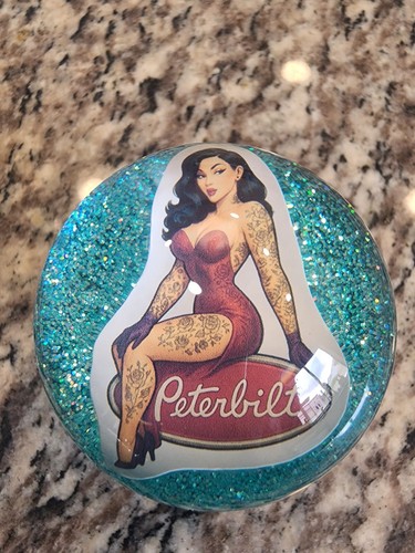 Peterbilt Shift Knob Pool Ball Custom Shifter Knob, Hot Rod, Rat Rod, Mooneyes - Picture 3 of 7