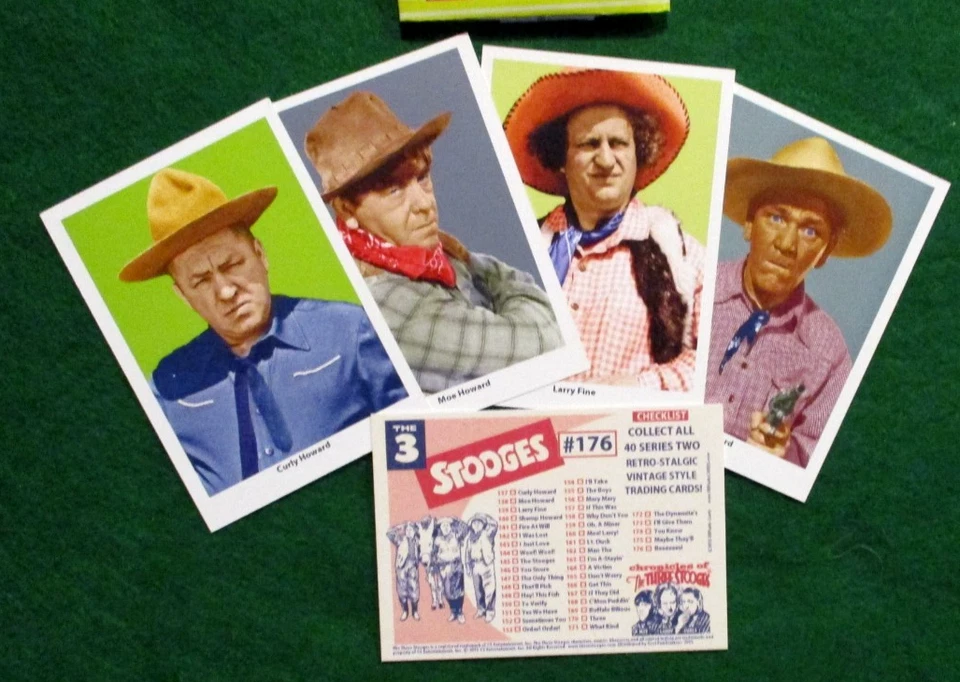 Three Stooges 1959 Fleer Expansion segunda serie Juego de cartas Rrparks-40 2014 #'s 137-176 Foto 4 de 4