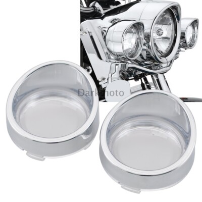 Blinker Lichtblenden Visierabdeckung Klare Kunststofflinse für Harley Sportsters