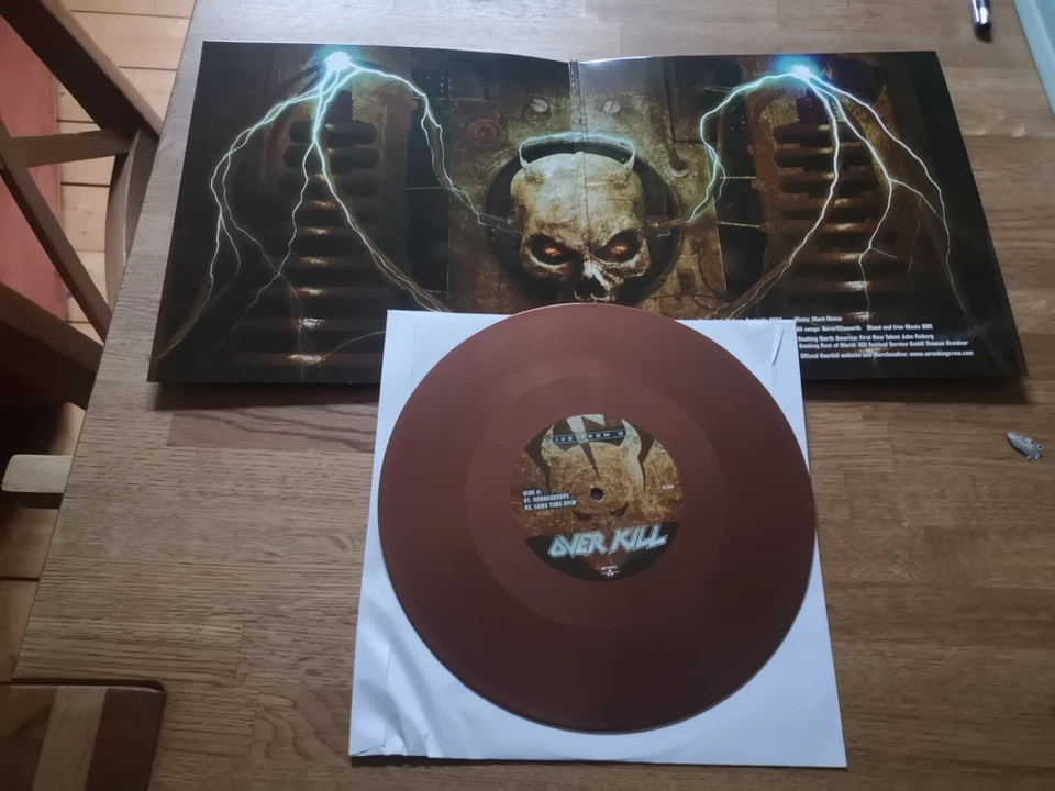 Overkill LIVE FROM OZ Gatefold 10" EP 2013 Copper VINYL Ltd 250 - Bild 4 von 4