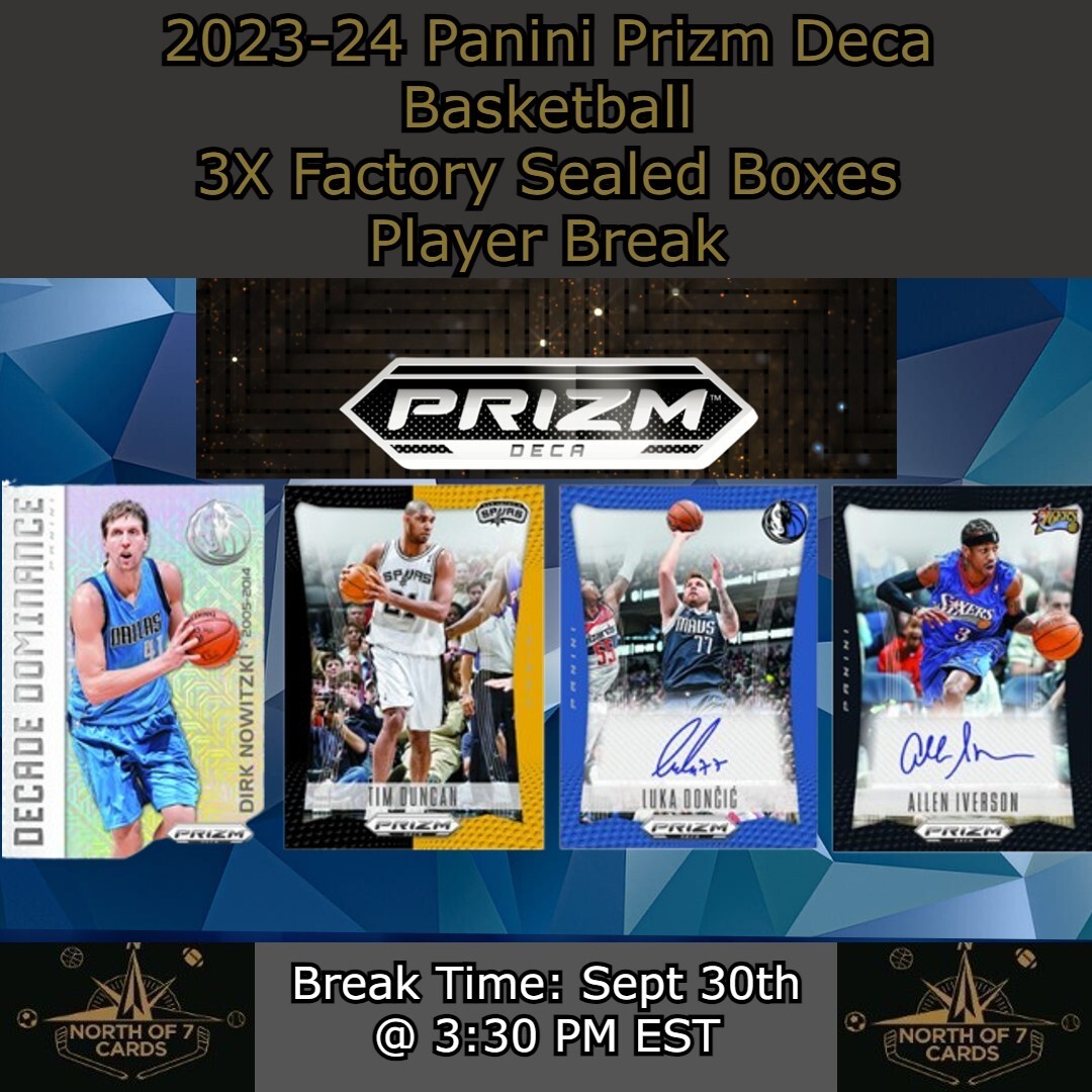 Jaden McDaniels 202324 Panini Prizm Deca Basketball 3X Box Player