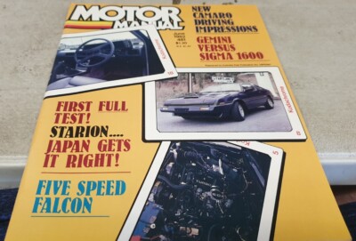 Jun 1982 Motor Manual Magazine STARION , XE FALCON,  Gemini vs Sigma JAGUAR XJS