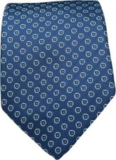 BISSE Necktie - Micro Fabric Men's Tie, Navy Blue Patterned Men's Tie