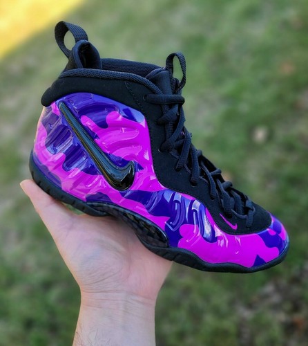 nike little posite purple camo
