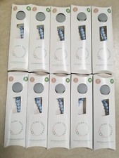 Lot of 10 - Tiny Teethers Pacifier Holder with Silicone Clip, Blue