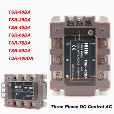 Dreiphasen Halbleiterrelais 380V TSR-100DA 80DA 75DA 60DA 40DA 25DA 10DA