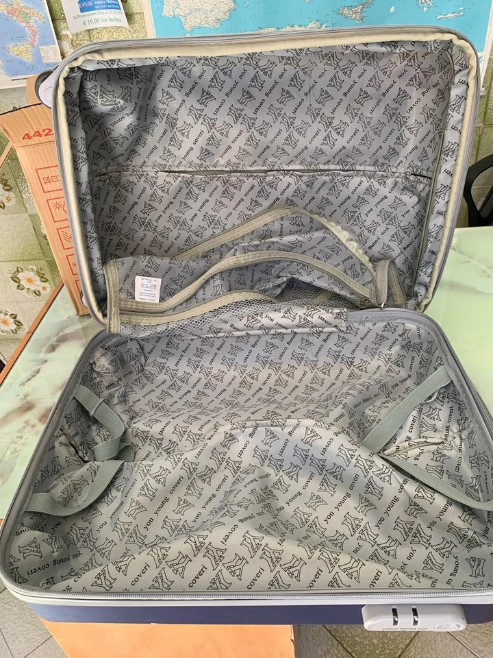TROLLEY COVERI you young, , bagaglio a mano  - *******    CON UNA RUOTA MANCANTE - Immagine 3 di 4