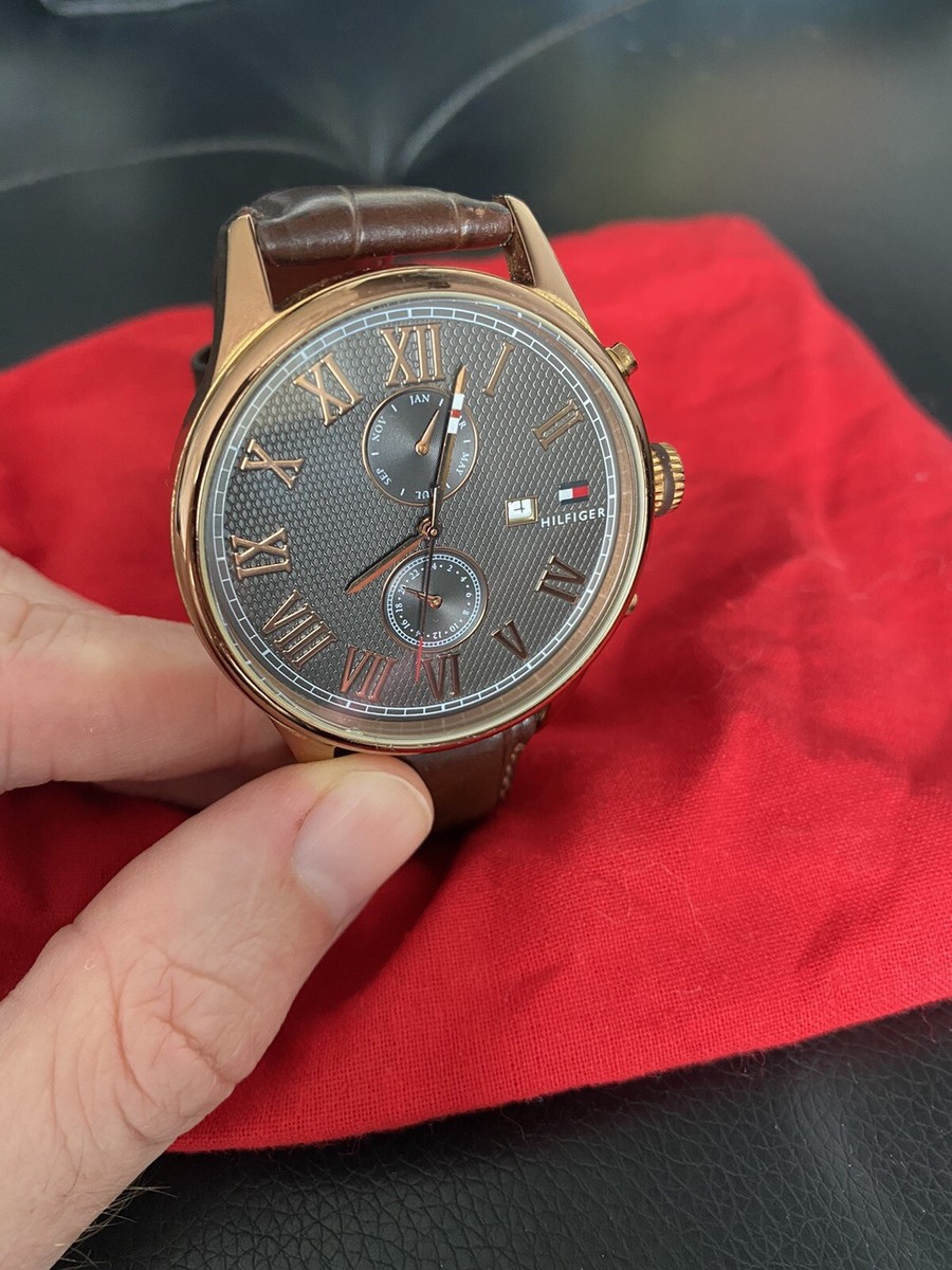 Quartz Watches Tommy Hilfiger Watch Men's Leather Strap Tommy