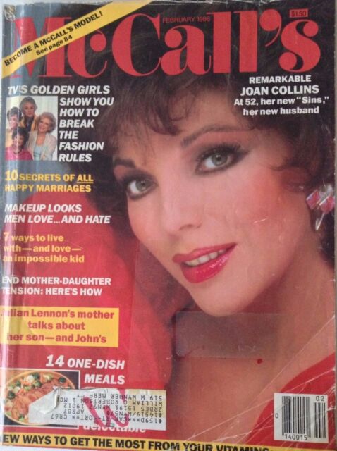 McCall's Magazine Joan Collins February 1986 090317nonrh | eBay