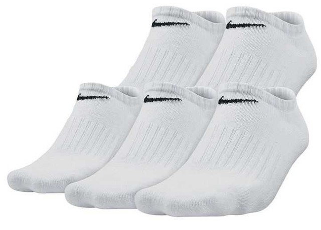 Nike Unisex Performance Cotton Cushioned No Show Socks 6 Pairs White Size L for sale online | eBay