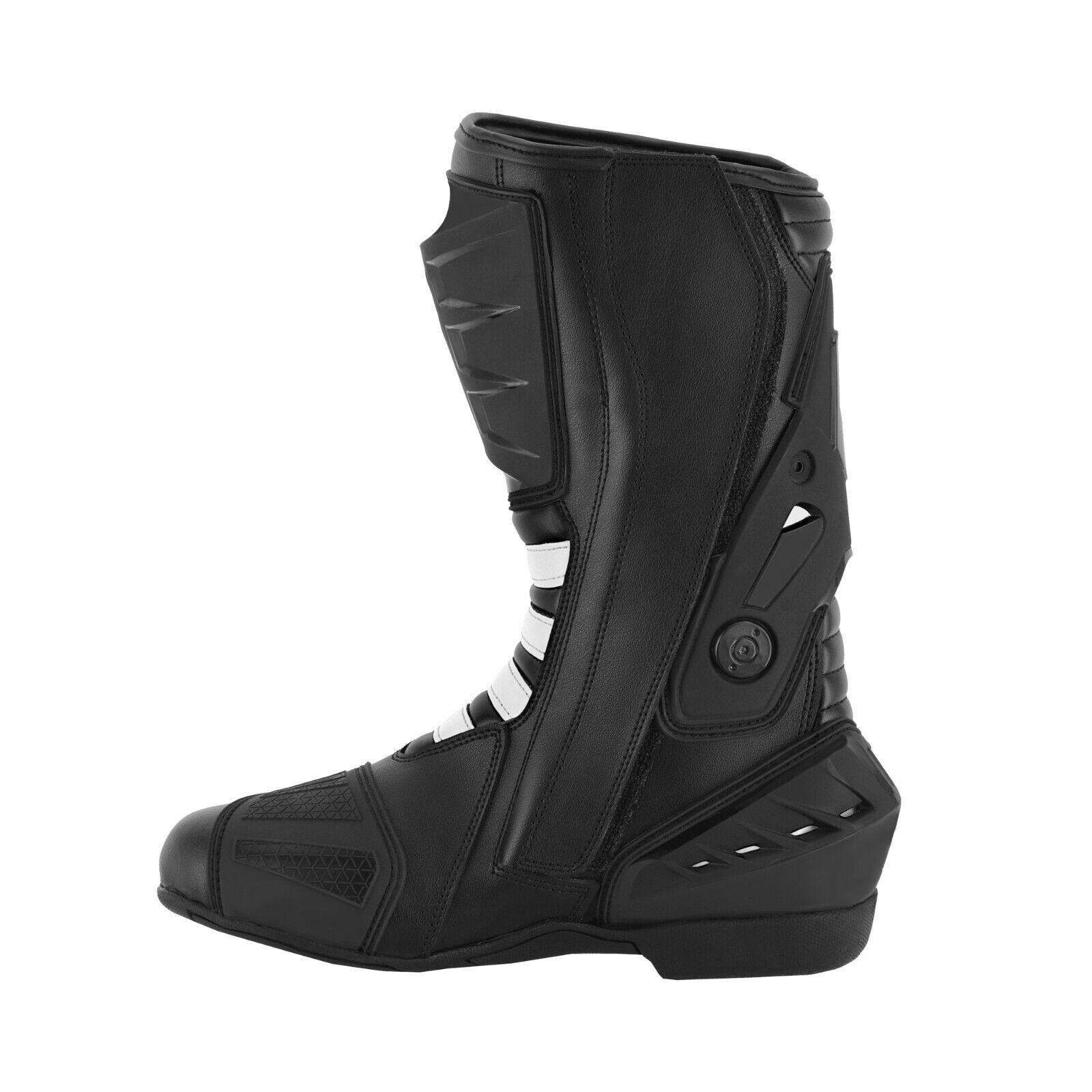 Black Motorbike Waterproof Leather Boots Men Motorcycle Racing Shoes CE Armoured eBay