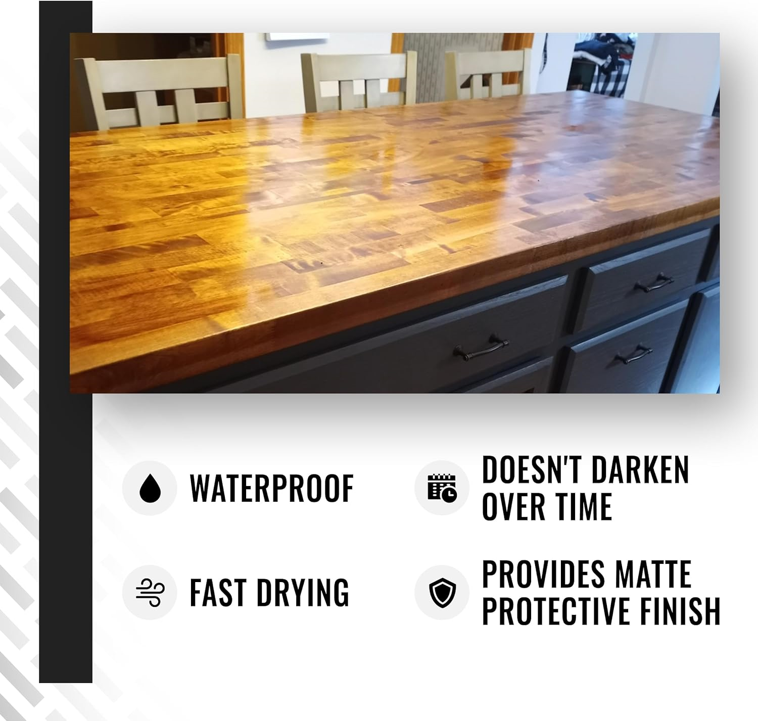 Real Milk Paint, Dark Half, Dark Tung Oil and Citrus Solvent for Wood