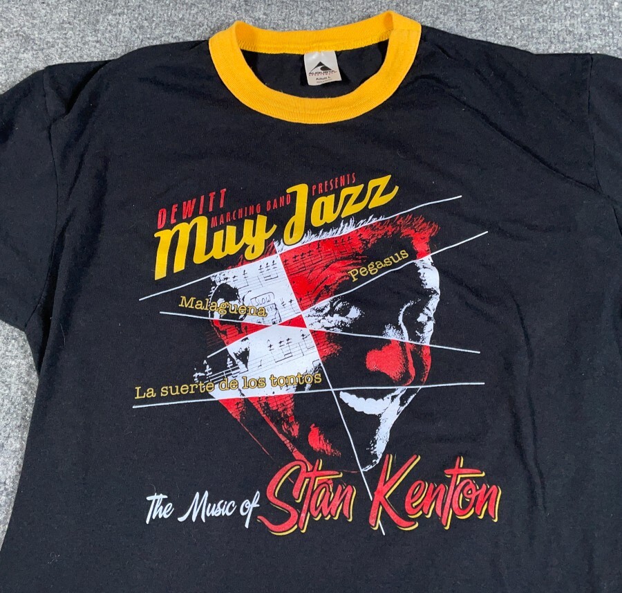 Retro Stan Kenton Jazz Music Ringer T-Shirt Adult Large