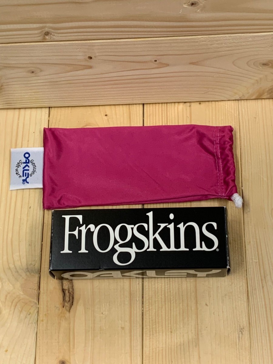 Oakley Frogskins Asian Fit Size White Frame Miror Lens Sunglasses