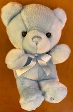 Aurora Light Blue Teddy Bear Plush "Baby Boy" 11" - See Description